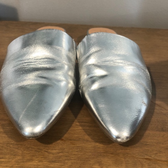 Silver "A new Day" Mules - Picture 2 of 6